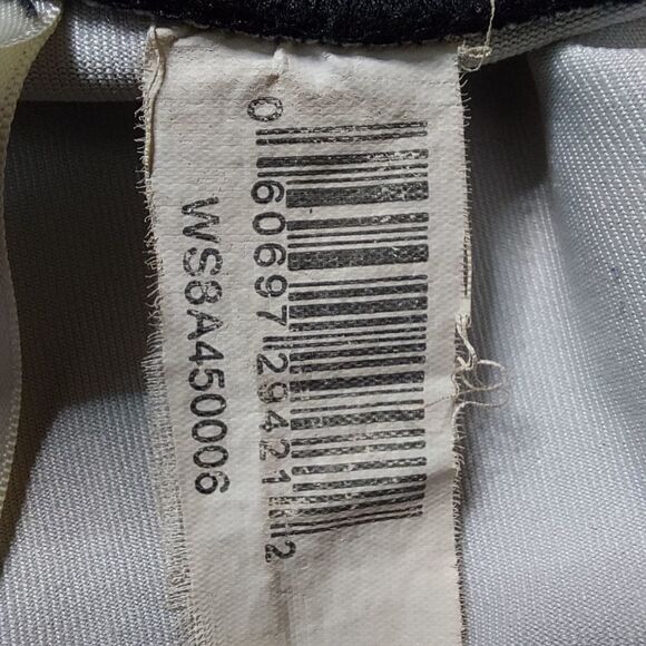 Womans sz Large Floral  with White and Red Stripes Leggings  - Picture 13 of 13